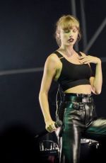 TAYLOR SWIFT Performs at HAIM Concert in London 07/21/2022