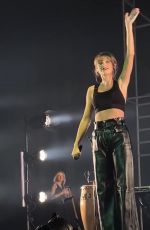 TAYLOR SWIFT Performs at HAIM Concert in London 07/21/2022