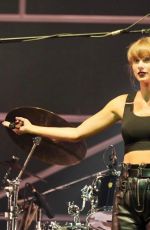 TAYLOR SWIFT Performs at HAIM Concert in London 07/21/2022
