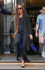 TESSA THOMPSON Leaves Corinthia Hotel in London 07/04/2022