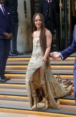 TESSA THOMPSON Leaves Her Hotel in London 07/05/2022