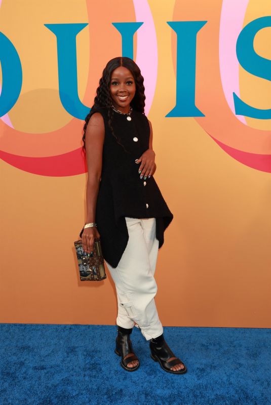 THUSO MBEDU at Louis Vuitton 200 Trunks, 200 Visionaries Exhibit in Los Angeles 07/28/2022