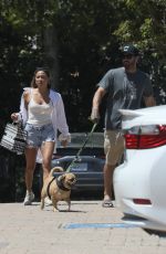 TIA BLANCO and Brody Jenner Out with Their Dog in Malibu 07/01/2022