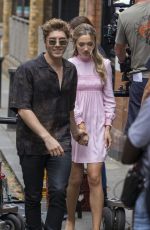 TILLY KEEPER and Lukas Gageon the Set of You in London 07/14/2022