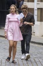 TILLY KEEPER and Lukas Gageon the Set of You in London 07/14/2022