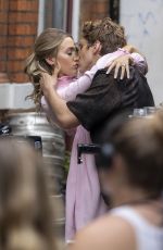 TILLY KEEPER and Lukas Gageon the Set of You in London 07/14/2022