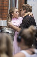 TILLY KEEPER and Lukas Gageon the Set of You in London 07/14/2022