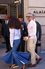 TINA KUNAKEY at Azzedine Alaia Fashion Show in Paris 07/03/2022
