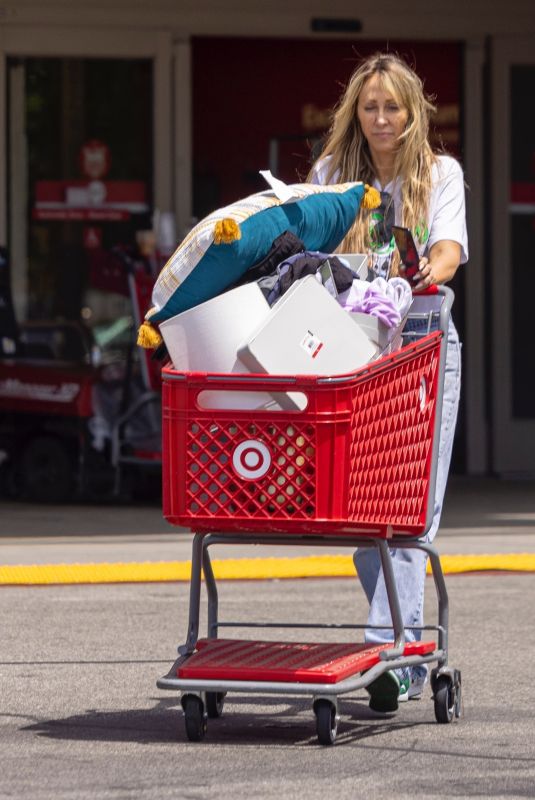 TISH CYRUS Shopping at Target in Los Angeles 06/30/2022