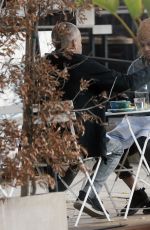 TYRA BANKS Out for Brunch with a Friend at Bluestone Lane Cafe in Venice 07/03/2022