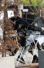 TYRA BANKS Out for Brunch with a Friend at Bluestone Lane Cafe in Venice 07/03/2022