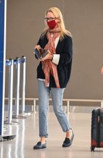 UMA THURMAN Arrives at JFK Airport in New York 07/17/2022