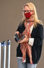 UMA THURMAN Arrives at JFK Airport in New York 07/17/2022