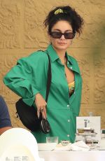VANESS and STELLA HUDGENS Out for Lunch at a Hotel in Forte Dei Marmi 07/29/2022