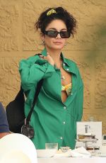 VANESS and STELLA HUDGENS Out for Lunch at a Hotel in Forte Dei Marmi 07/29/2022