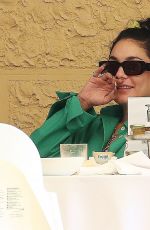 VANESS and STELLA HUDGENS Out for Lunch at a Hotel in Forte Dei Marmi 07/29/2022