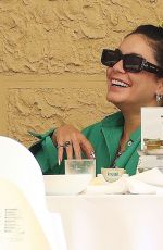 VANESS and STELLA HUDGENS Out for Lunch at a Hotel in Forte Dei Marmi 07/29/2022