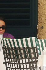 VANESS and STELLA HUDGENS Out for Lunch at a Hotel in Forte Dei Marmi 07/29/2022