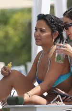 VANESSA and STELLA HUDGENS in Bikinis at a Beach in Italy 07/27/2022
