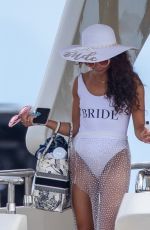 VANESSA HUDGENS and SARAH HYLAND in Swimsuits at a Bachelorette Party at a Yach in Punta Mita 07/10/2022