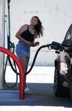 VERONIKA DIDUSENKO at a Gas Station in Studio City 07/05/2022