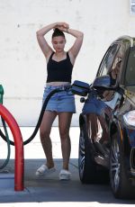 VERONIKA DIDUSENKO at a Gas Station in Studio City 07/05/2022