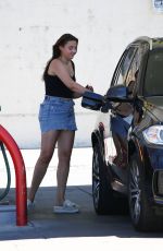 VERONIKA DIDUSENKO at a Gas Station in Studio City 07/05/2022
