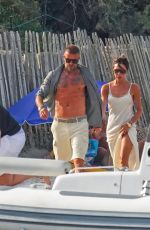 VICTORIA and David BECKHAM Arrives at Ernesto Bertarelli Beach in Saint Tropez 07/23/2022
