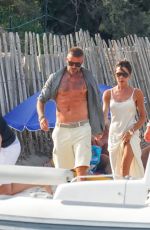VICTORIA and David BECKHAM Arrives at Ernesto Bertarelli Beach in Saint Tropez 07/23/2022