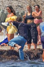 VICTORIA and David BECKHAM Arrives at Ernesto Bertarelli Beach in Saint Tropez 07/23/2022
