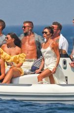 VICTORIA and David BECKHAM Arrives at Ernesto Bertarelli Beach in Saint Tropez 07/23/2022