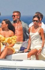 VICTORIA and David BECKHAM Arrives at Ernesto Bertarelli Beach in Saint Tropez 07/23/2022