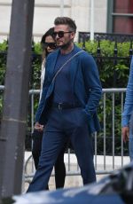 VICTORIA and David BECKHAM Out for Lunch at Le Bristol Hotel in Paris 07/03/2022