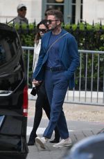 VICTORIA and David BECKHAM Out for Lunch at Le Bristol Hotel in Paris 07/03/2022