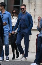 VICTORIA and David BECKHAM Out for Lunch at Le Bristol Hotel in Paris 07/03/2022