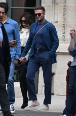 VICTORIA and David BECKHAM Out for Lunch at Le Bristol Hotel in Paris 07/03/2022
