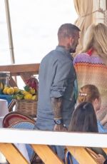 VICTORIA and David BECKHAM Out for Lunch at Lo Scoglio di Nerano Restaurant 07/18/2022