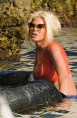 VICTORIA SILVSTED in Bikini in Antibes 07/04/2022