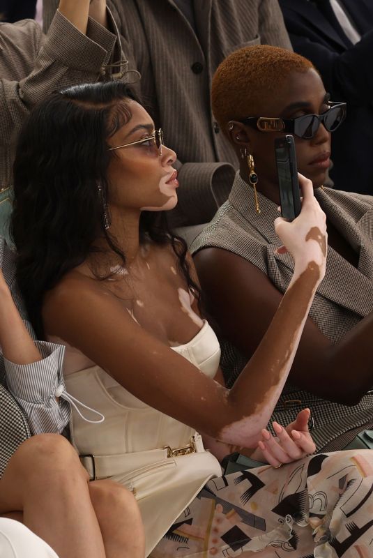 WINNIE HARLOW and LASHANA LYNCH at Fendi Haute Couture Fall/Winter 2022/23 Show in Paris 07/07/2022