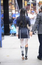 YARA SHAHIDI Leaves Good Morning America Studio in New York 07/20/2022