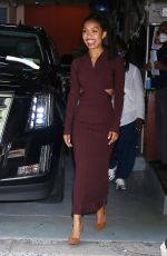 YARA SHAHIDI Leaves Live with Kelly and Ryan in New York 07/20/2022