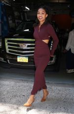 YARA SHAHIDI Leaves Live with Kelly and Ryan in New York 07/20/2022