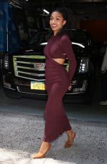 YARA SHAHIDI Leaves Live with Kelly and Ryan in New York 07/20/2022