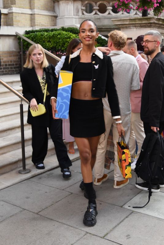 YASMIN FINNEY Leaves Attitude Awards in London 07/28/2022