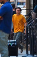 ZENDAYA and Tom Holland Out with His Brother Harry in New York 07/20/2022