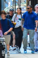 ZENDAYA and Tom Holland Out with His Brother Harry in New York 07/20/2022