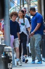 ZENDAYA and Tom Holland Out with His Brother Harry in New York 07/20/2022