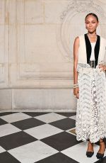 ZOE SALDANA at Christian Dior Haute Couture Dhow at Paris Fashion Week 07/04/2022 