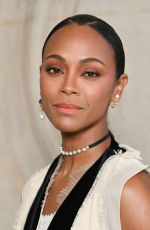 ZOE SALDANA at Christian Dior Haute Couture Dhow at Paris Fashion Week 07/04/2022 