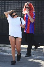 ADDISON RAE and Omer Fedi Arrives Leaves Pilates Class in Los Angeles 08/02/2022